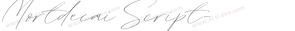 Mortdecai Script字体转换